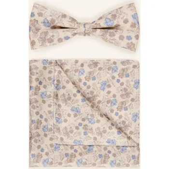 Kravata Cg - Club Of Gents Pánská Sada: Motýlek A Kapesník, béžová /...