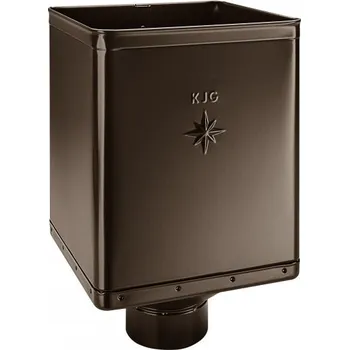 okap KJG Kotlík žlabový sběrný DESIGN tmavě hnědý 100 mm