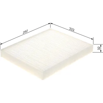 Kabinový filtr Filtr vzduchu v interiéru BOSCH 1 987 435 135