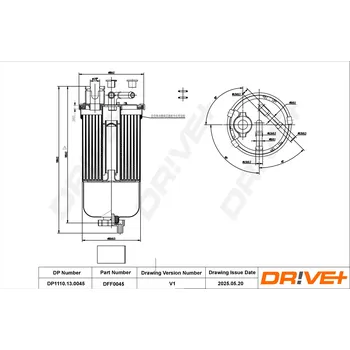 Palivový filtr Palivový filtr Dr!ve+ DP1110.13.0045