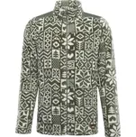 Pánská fleecová mikina ALPINE PRO EFLIN XL Zelená, Bílá