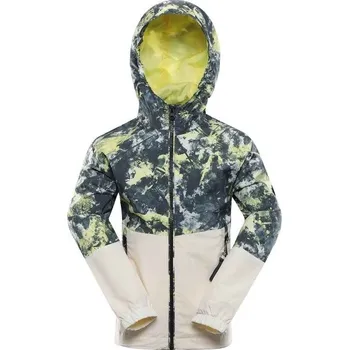 Dětská móda Dětská přechodová bunda NAX IMUFO 140/146 Zelená, Béžová