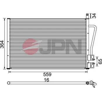 Ventilátor topení a klimatizace Kondenzátor klimatizace JPN 60C9097-JPN