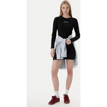 Dámská móda Tommy Jeans Každodenní šaty Linear DW0DW21902 Černá Slim Fit XXS