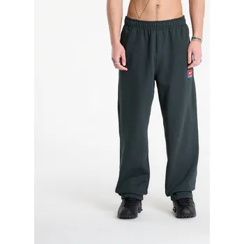 Tepláky Nike Solo Swoosh Men's Fleece Open-Hem Pants Black Spruce/ White XL