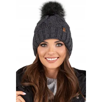 Čepice Vivisence zimní čepice beanie šedá, univerzální velikost