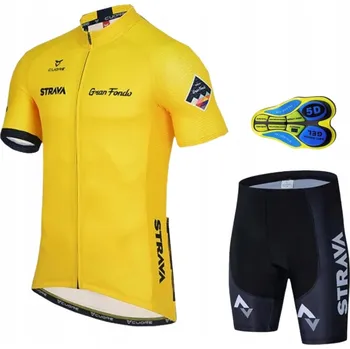 Cyklistické kalhoty CYKLISTICKÝ TEPLÁKOVKA PÁNSKÝ STRAVA KRAŤASY S GELOVOU VLOŽKOU, CYKLO OBLEČENÍ, VELIKOST 4XL