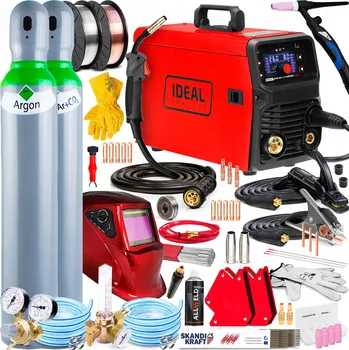 Svářečka Svářecí poloautomat IDEAL PRAKTIK MIG 201 SYNERGIC LED MMA TIG 230V 200A