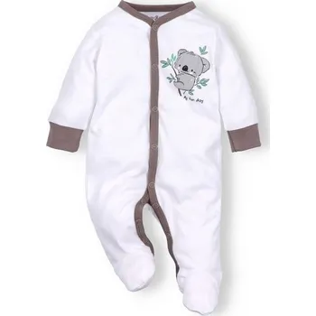 Kojenecký overall NINI Overal Koala BÍLÝ - 62