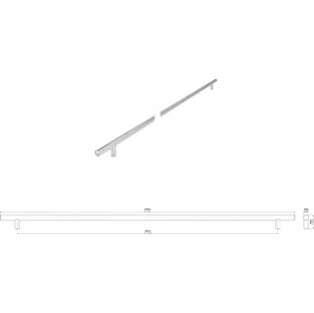 Nábytkové kování Nábytková úchytka SIRO 885-688ZN1 chrom lesk