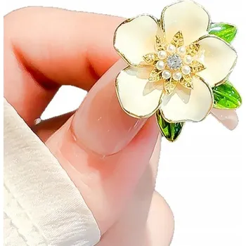 Brož Efektní BROŽ ozdoba na oblečení KVÍTEK ozdobný šperk