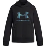 Dívčí mikina Under Armour RIVAL FLEECE SHIMMER ylg Černá, Světle modrá