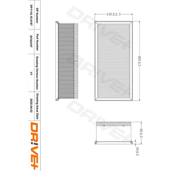 Vzduchový filtr Vzduchový filtr Dr!ve+ DP1110.10.0197