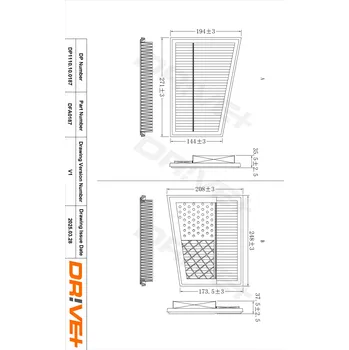 Vzduchový filtr Vzduchový filtr Dr!ve+ DP1110.10.0187
