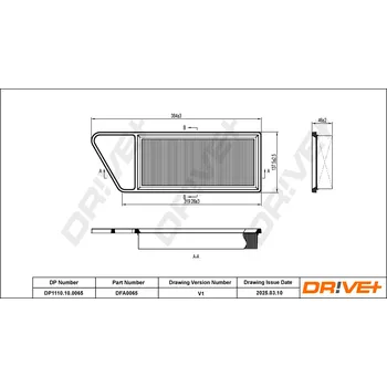 Vzduchový filtr Vzduchový filtr Dr!ve+ DP1110.10.0065