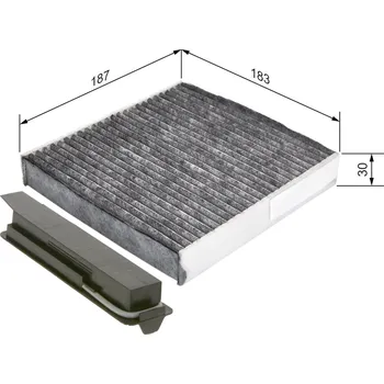 Kabinový filtr Filtr vzduchu v interiéru BOSCH 1 987 435 501