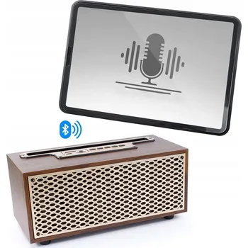 Bluetooth reproduktor PŘENOSNÝ KUCHYŇSKÝ REPRODUKTOR BLUETOOTH USB AUX RETRO DOSAH 10M