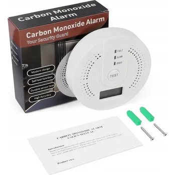 Zabezpečovací technika Detektor kouře a plynu Homkel DETEKTOR OXIDU UHELNATÉHO A KYSLÍKU uhelnatého zvukový alarm, světelný alarm, displej