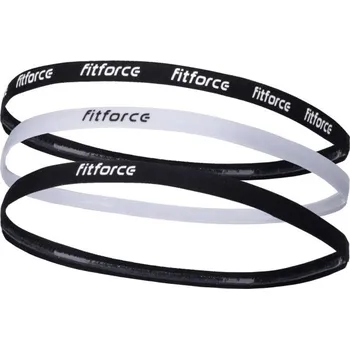 Sportovní čelenka Dámská sportovní čelenka Fitforce ANTALYA UNI Černá, Bílá