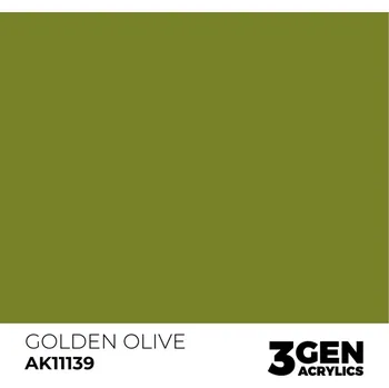 Modelářská barva AK Interactive Golden Olive AK11139 - 17 ml
