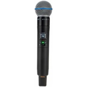 Mikrofon Shure SLXD2/B58=-G59 - ruční vysílač s kapslí Beta®58A, 470–514 MHz