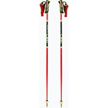 Sjezdové lyžování Lyžařské hole LEKI WCR TBS SL 3D bright red/black/neon yellow
