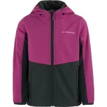 Dívčí lyžařská bunda ALPINE PRO ZEROMO 164/170 Růžová, Černá