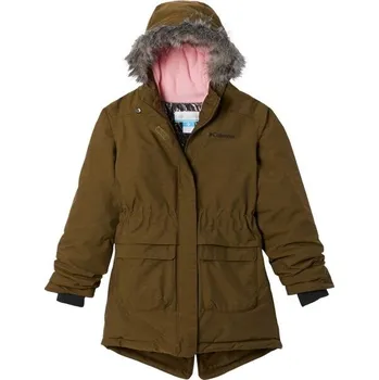 Dívčí bunda Dětská zimní bunda Columbia NORDIC STRIDER JACKET L Khaki, Černá