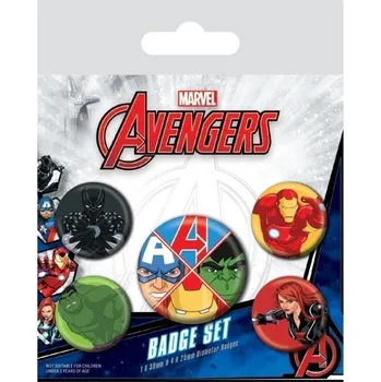 Brož Avengers - set odznaků