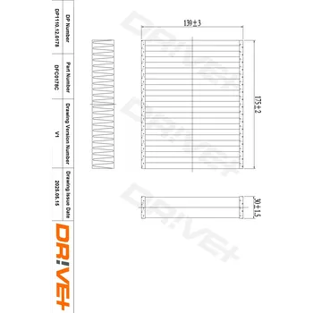 Kabinový filtr Filtr vzduchu v interiéru Dr!ve+ DP1110.12.0178