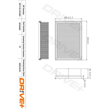 Vzduchový filtr Vzduchový filtr Dr!ve+ DP1110.10.0203