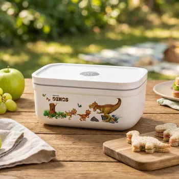 Svačinový box ZWILLING Fresh &amp; Save Dinos 1,6 l - snídaňový box / plastový vakuový lunch box