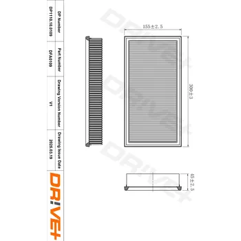 Vzduchový filtr Vzduchový filtr Dr!ve+ DP1110.10.0109