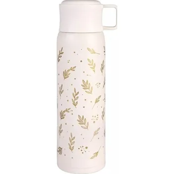 Termoska Termoláhev s hrnkem ALBI THERMO BOTTLE 500 ML OS Béžová, Zlatá
