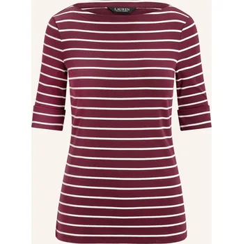 Dámské tričko Lauren Ralph Lauren Dámské Tričko, tmavě červená / krémová, 42