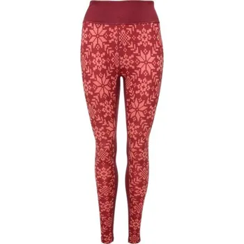 Dámské legíny KARI TRAA EDITH PANTS Červená, Vínová XL