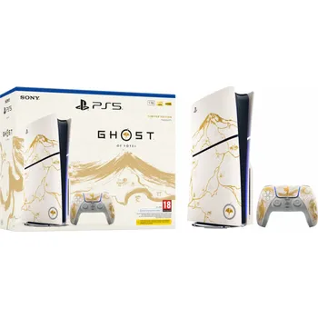 Elektronika Sony PlayStation 5 - Ghost of Yotei Gold Limited Edition 1,02 TB Wi-Fi Černá, Bílá
