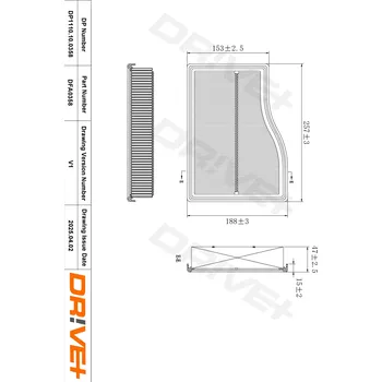 Vzduchový filtr Vzduchový filtr Dr!ve+ DP1110.10.0358
