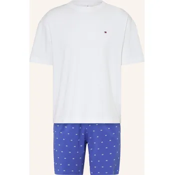 Pánské oblečení Tommy Hilfiger Pánské Krátké Pyžamo, modrá / bílá, 56
