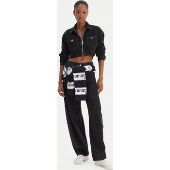 Pánská větrovka Tommy Jeans Jeansová bunda Station DW0DW22523 Černá Regular Fit L