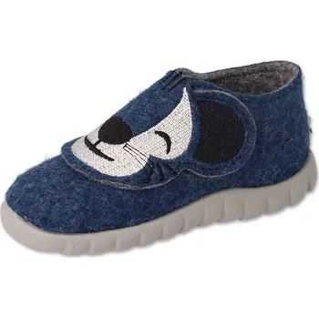 Dívčí obuv „Dětské bačkory Befado Flexi 620P019 – tmavě modré přezůvky na suchý zip | Botonožka.cz“ Velikost: 23