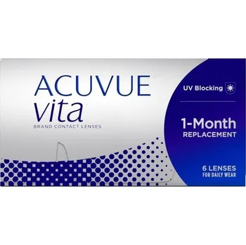 Brýlová obroučka Měsíční kontaktní čočky ACUVUE Vita s pohodlným nošením – po celý měsíc – 3,75 dioptrie a BC 8,4 –