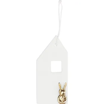 Velikonoční dekorace räder Závěsná velikonoční dekorace White House / Gold Rabbit