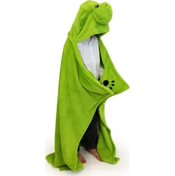 Dětská deka Cozy Noxxiez deka s kapucí a kapsami - Želva