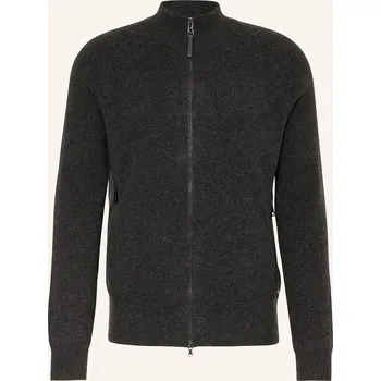 Oblečení a móda Bogner Pánský Pletený Kardigan Dexter S Kašmírem, tmavě šedá, XL
