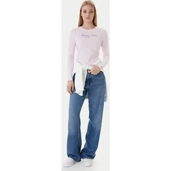 Tommy Jeans Halenka Essential DW0DW21844 Růžová Regular Fit XXS