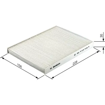 Kabinový filtr Filtr vzduchu v interiéru BOSCH 1 987 432 039