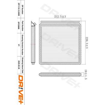 Kabinový filtr Filtr vzduchu v interiéru Dr!ve+ DP1110.12.0008