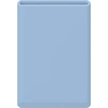 Pouzdro na mobilní telefon AlzaGuard Premium Silicone Wallet Compatible with Magsafe - pastelově modrá