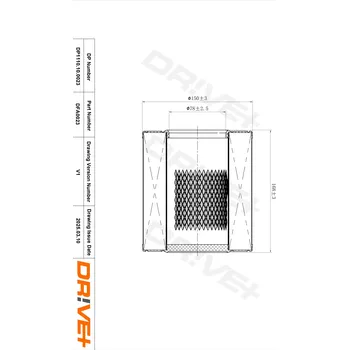 Vzduchový filtr Vzduchový filtr Dr!ve+ DP1110.10.0023